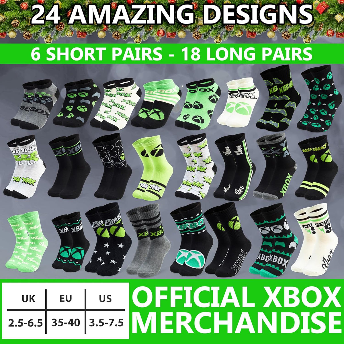 Get Trend Get Trend Xbox kalendarz adwentowy skarpety chłopięce