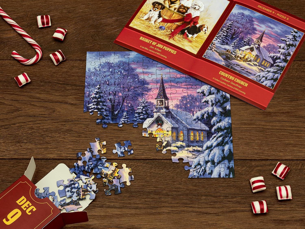 Mindmade Puzzle Kalendarz Adwentowy – Kolekcja Sztuki