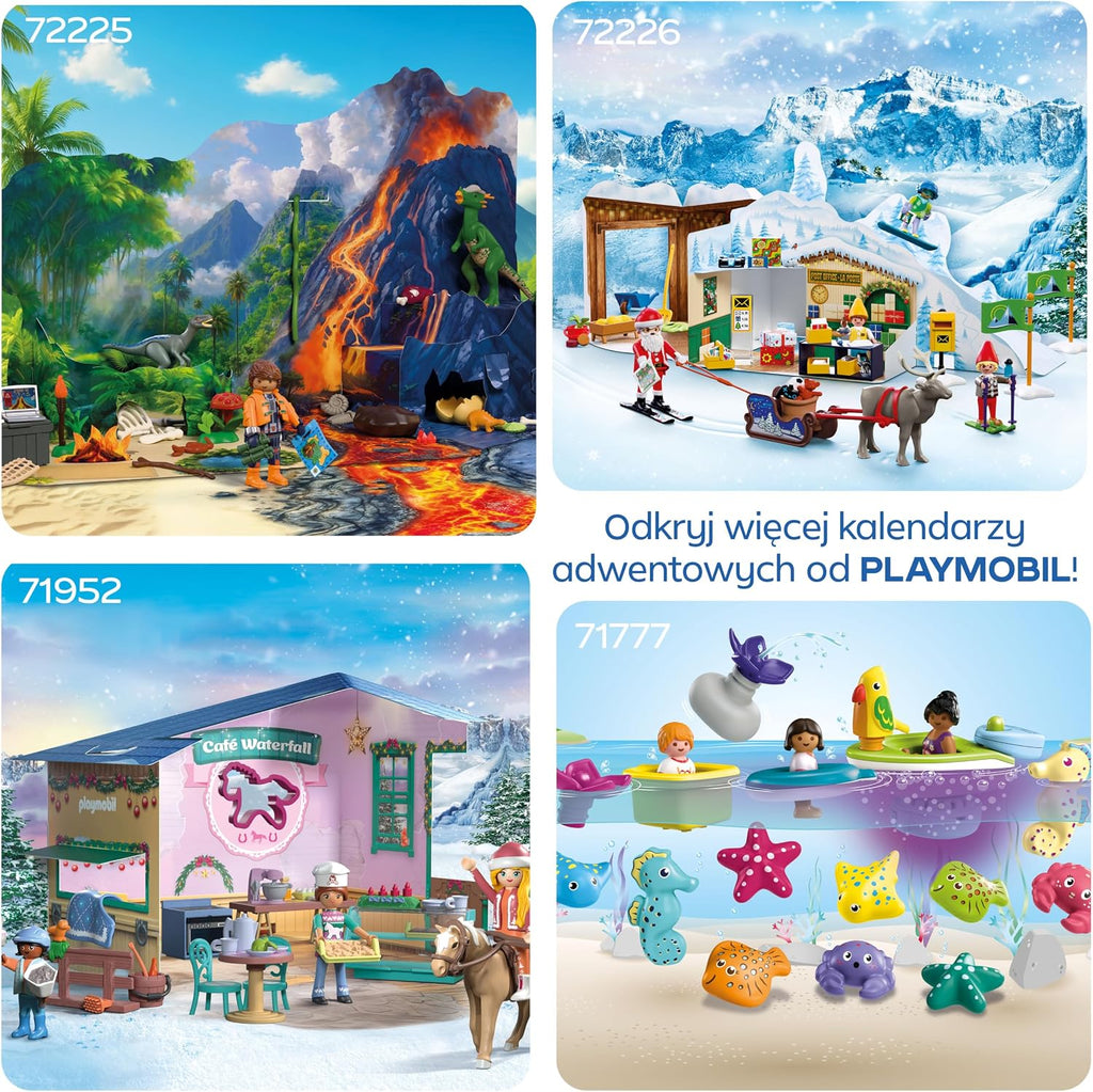 PLAYMOBIL PLAYMOBIL | Dinos | Kalendarz adwentowy: Wyprawa dinozaurów | 24-dniowa przygoda z badacze