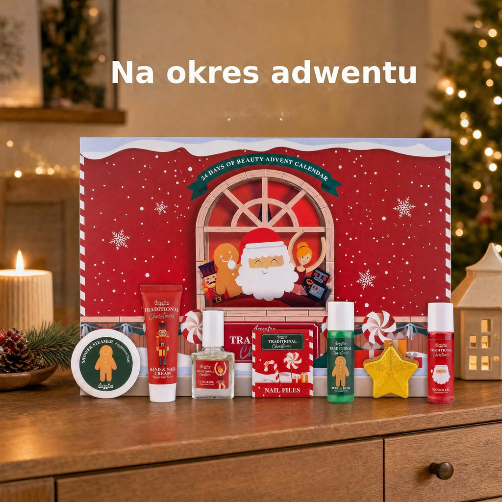 accentra Accentra Kalendarz adwentowy Beauty 2025 z 24 produktami wellness i pielęgnacji ciała – ka