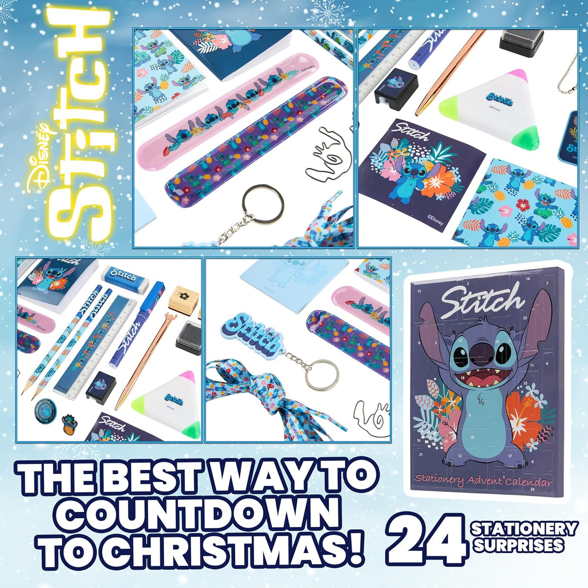 DISNEY Disney Stitch Adwent Calendar Stacjonarne Wielobarwność