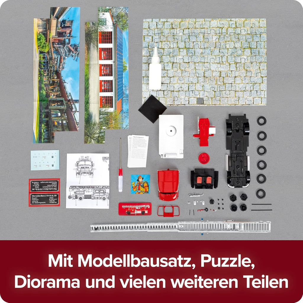 FRANZIS 67206 Kalendarz adwentowy straż pożarna Mercedes L1519 1:43