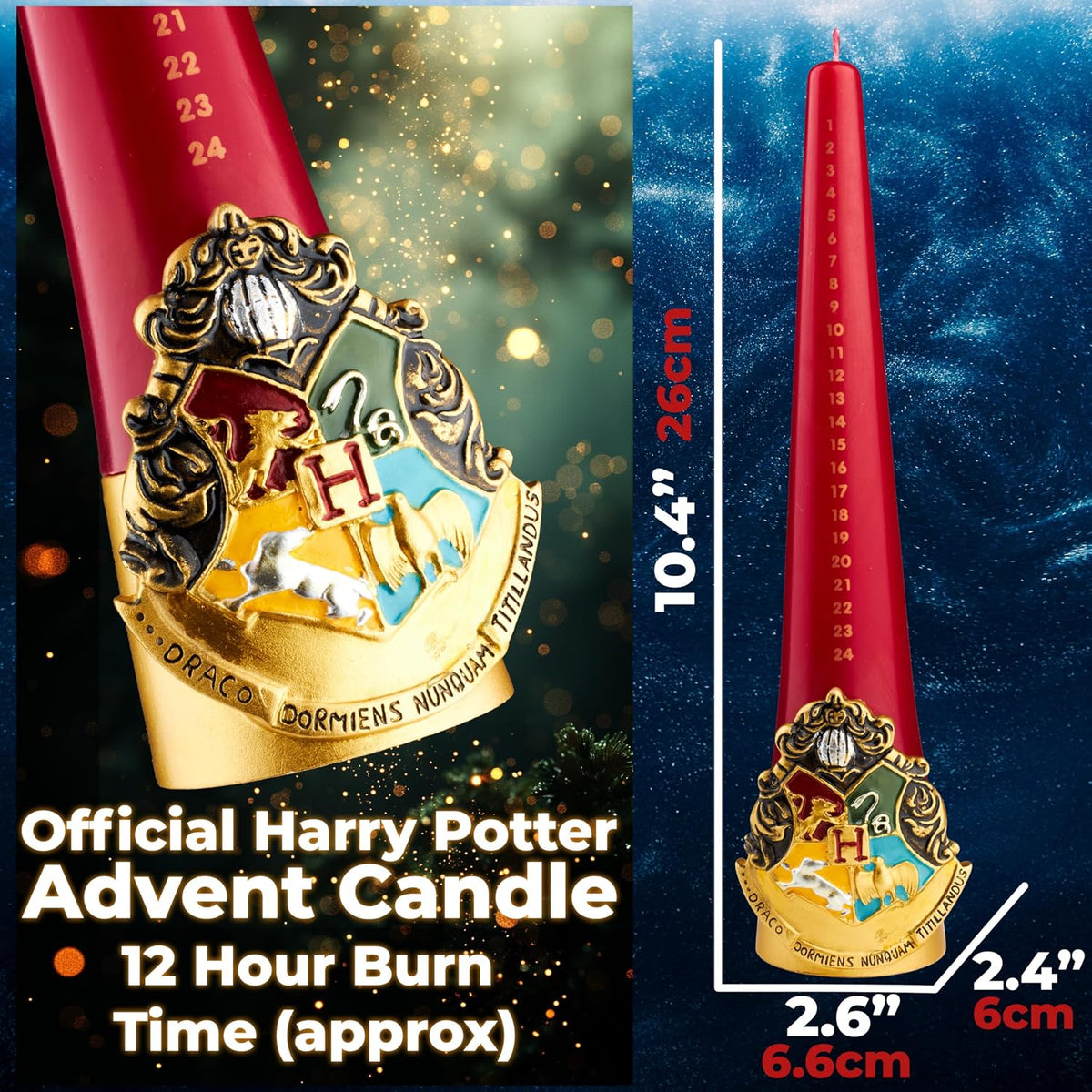 Harry Potter Kalendarz adwentowy ze świecami stożkowymi