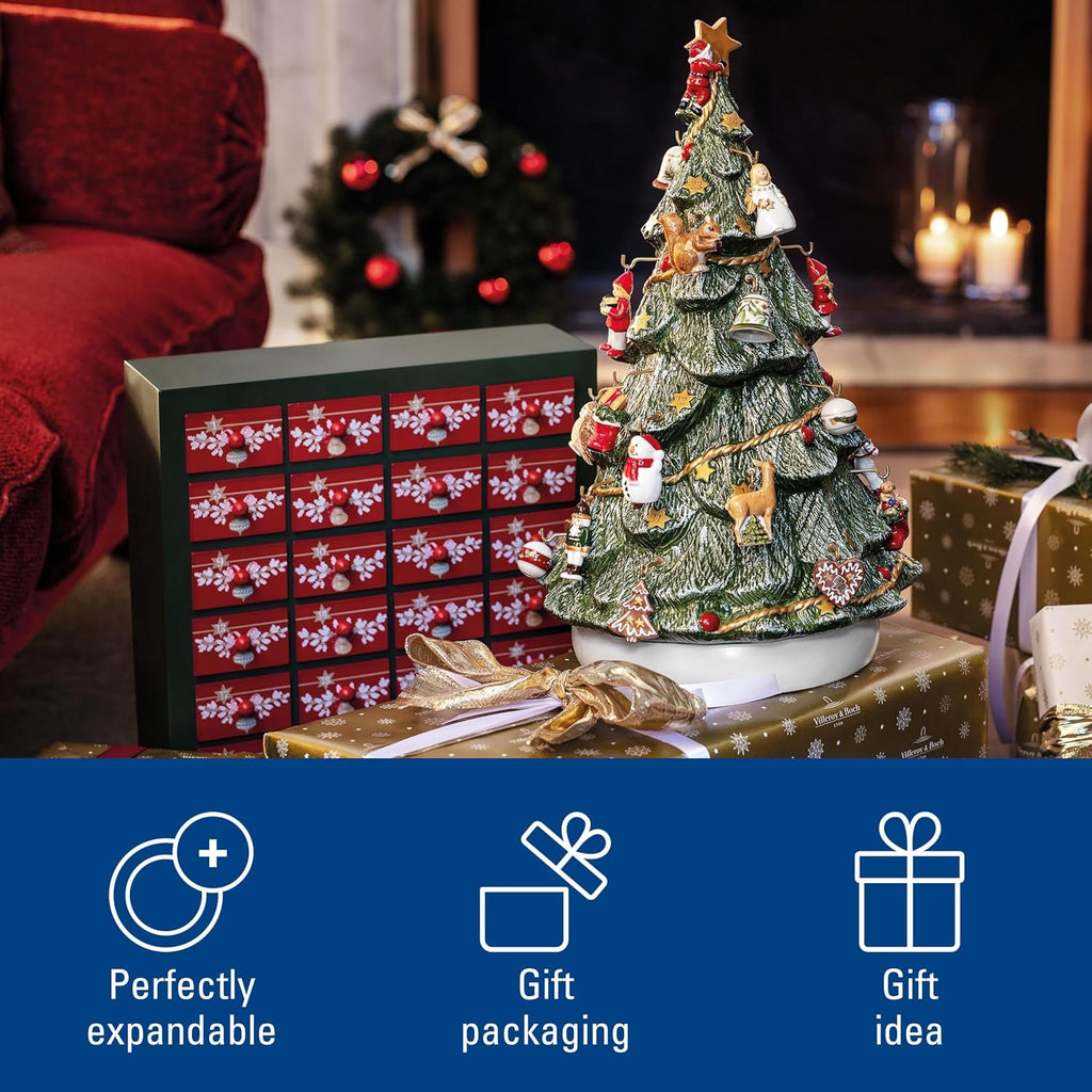 Villeroy & Boch Villeroy & Boch Christmas Toys Memory Kalendarz Adwentowy 3D, Wielokolorowy, 25 x 32 x 43 