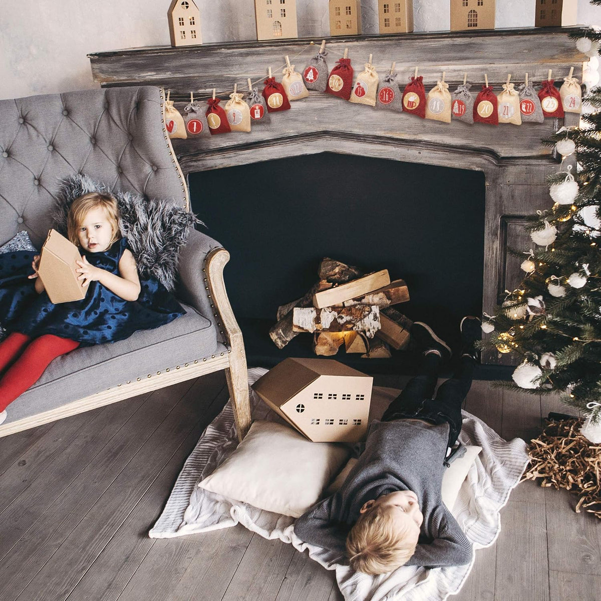 Adventi Kalendarz adwentowy do napełniania [24 sztuki]