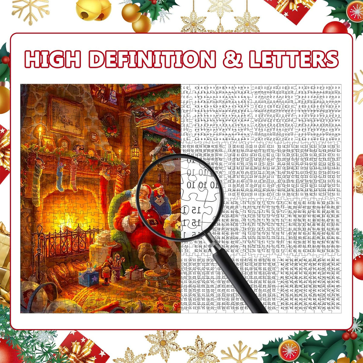 ITMNMNL Puzzle kalendarz adwentowy 2026, kalendarz adwentowy, puzzle, 24 pudełka - 1008 elementów,