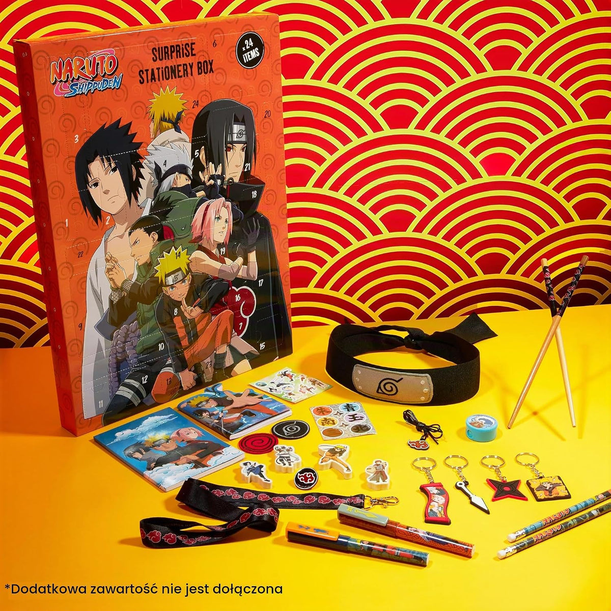 NARUTO Naruto Kalendarz adwentowy 2024 Dzieci, Anime Papeteria Odliczanie Kalendarz Prezenty dla 