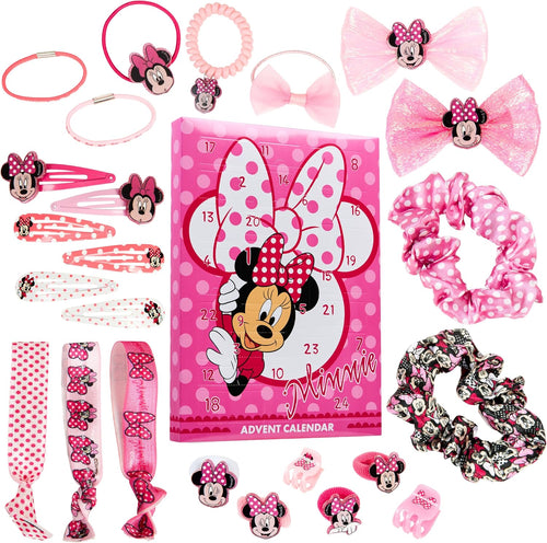 Disney Disney Myszka Minnie Kalendarz adwentowy 2024 Akcesoria do włosów Kalendarz odliczania (ró