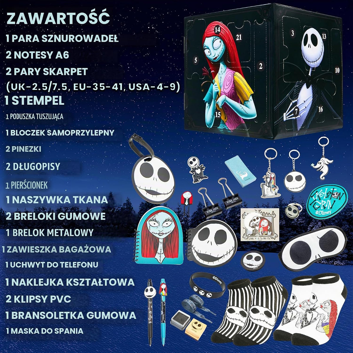 Disney The Nightmare Before Christmas Kalendarz adwentowy 2024 – Kalendarz