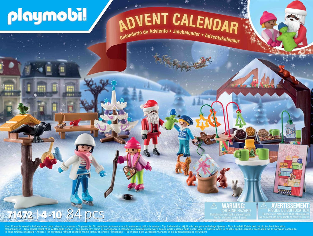 PLAYMOBIL Christmas 71472 Kalendarz adwentowy: Jarmark Bożonarodzeniowy