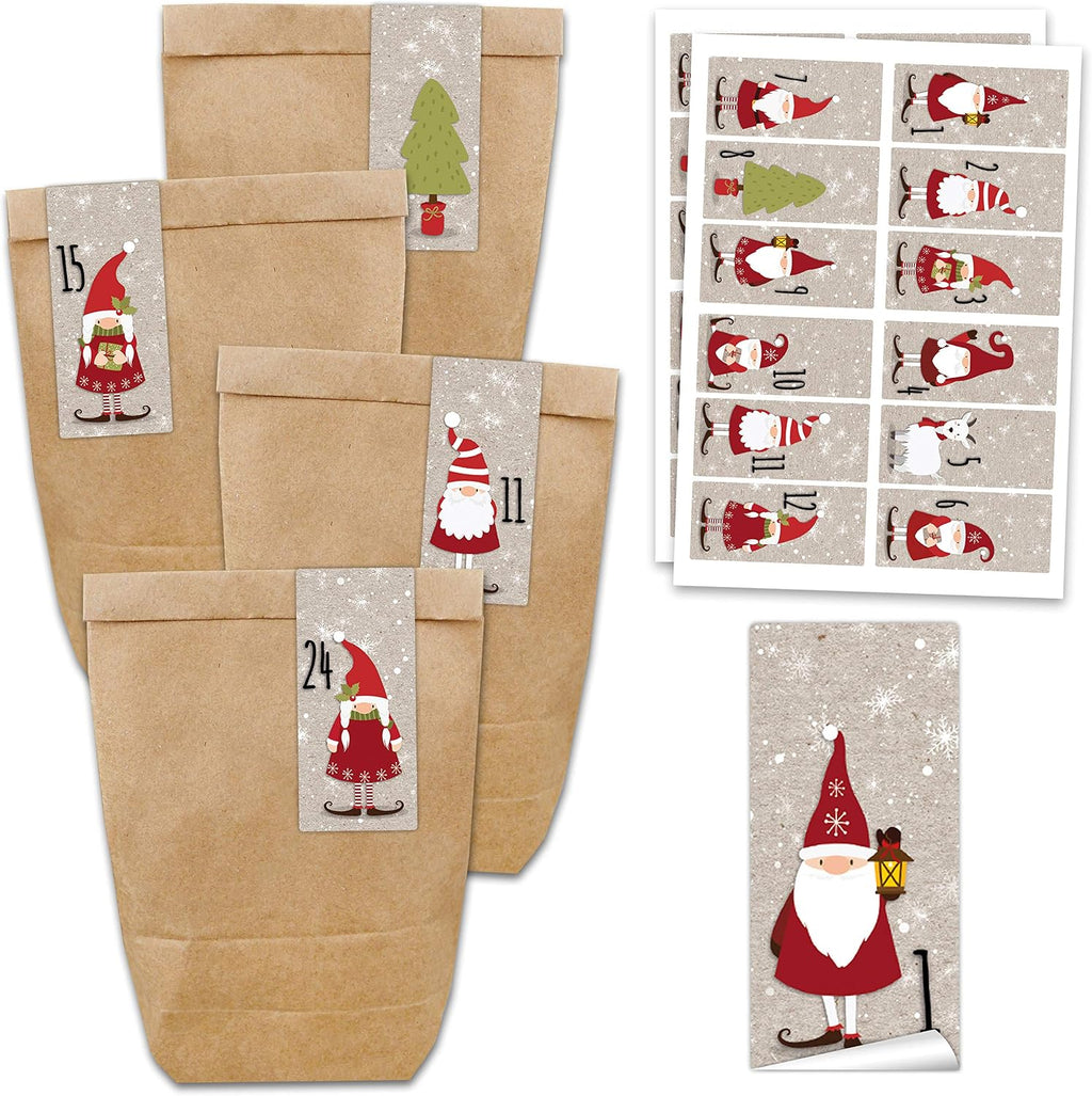 Papierdrachen Zestaw kalendarza adwentowego DIY