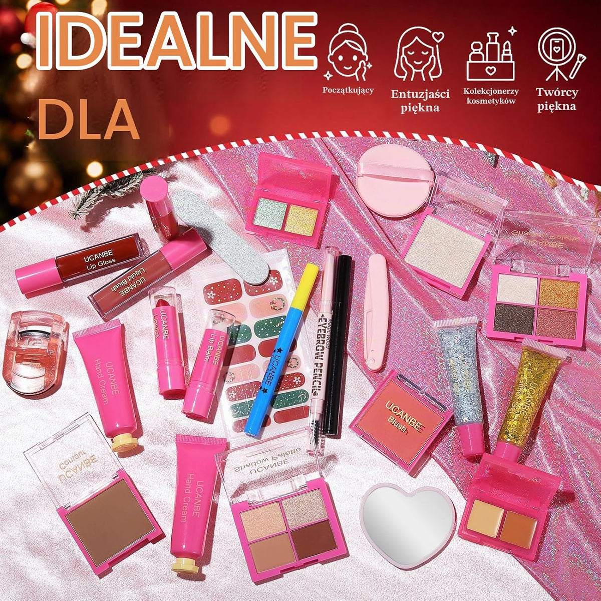 UCANBE Kalendarz adwentowy do makijażu 2026 – 24 kosmetyki